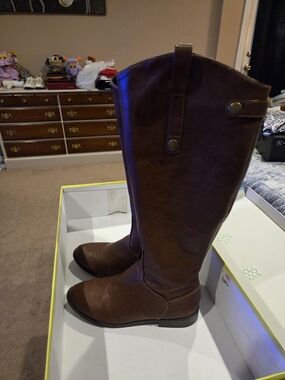 Cityclassified Brown Tall Women’s Heeled Riding Boots